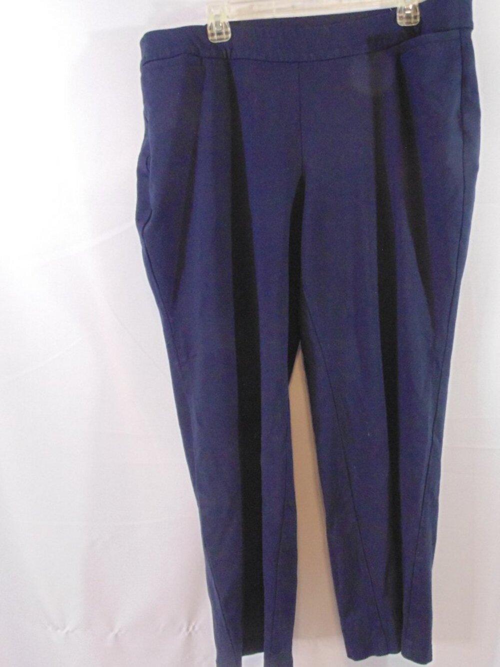 Lane Bryant women’s Navy stretch career knit pants elastic waist size 18/20